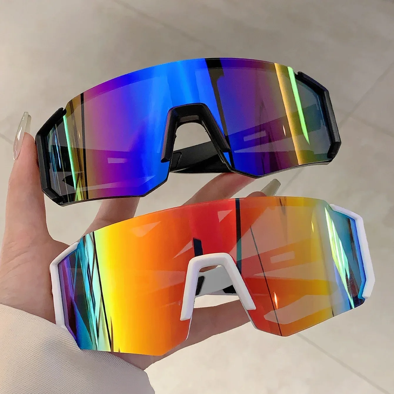 Outdoor Sport Activity - Okulary przeciwsłoneczne sportowe męskie, lekkie, duże,