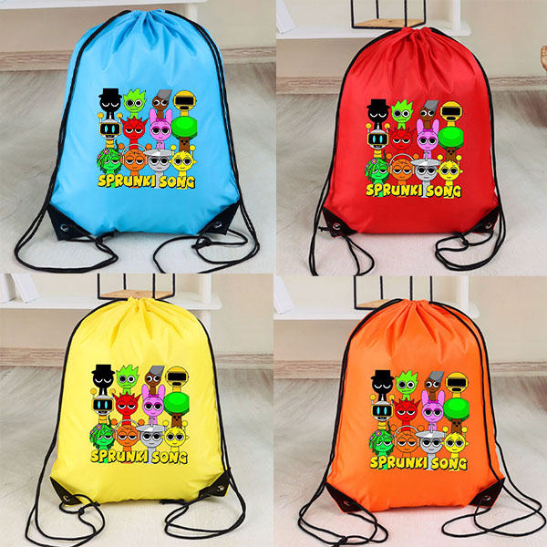 Outdoor Sport Backpack - Worek ze sznurkiem Sprunki, sportowy, wodoodporny