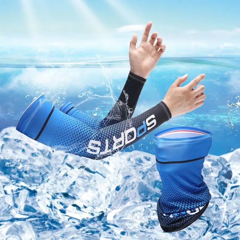 Outdoor Sport Gloves - 2 szt. Osłona przeciwsłoneczna długie rękawiczki