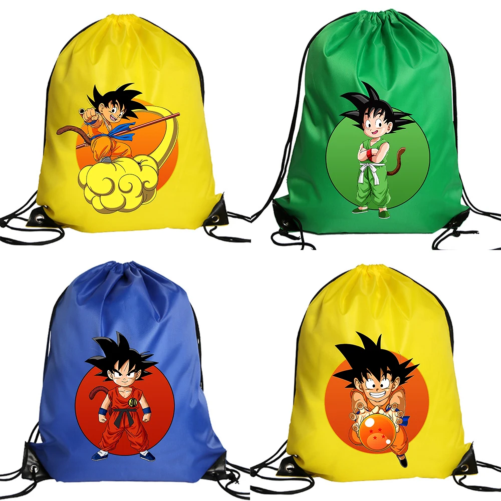 Outdoor Sport Backpack - Torba ze sznurkiem Dragon Ball, poliestrowa,