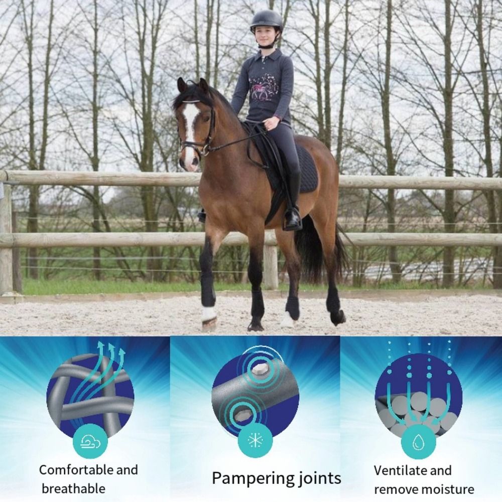 4 szt./zestaw Kolorowe ochrani – Brushing Boot Horse recenzja i cena