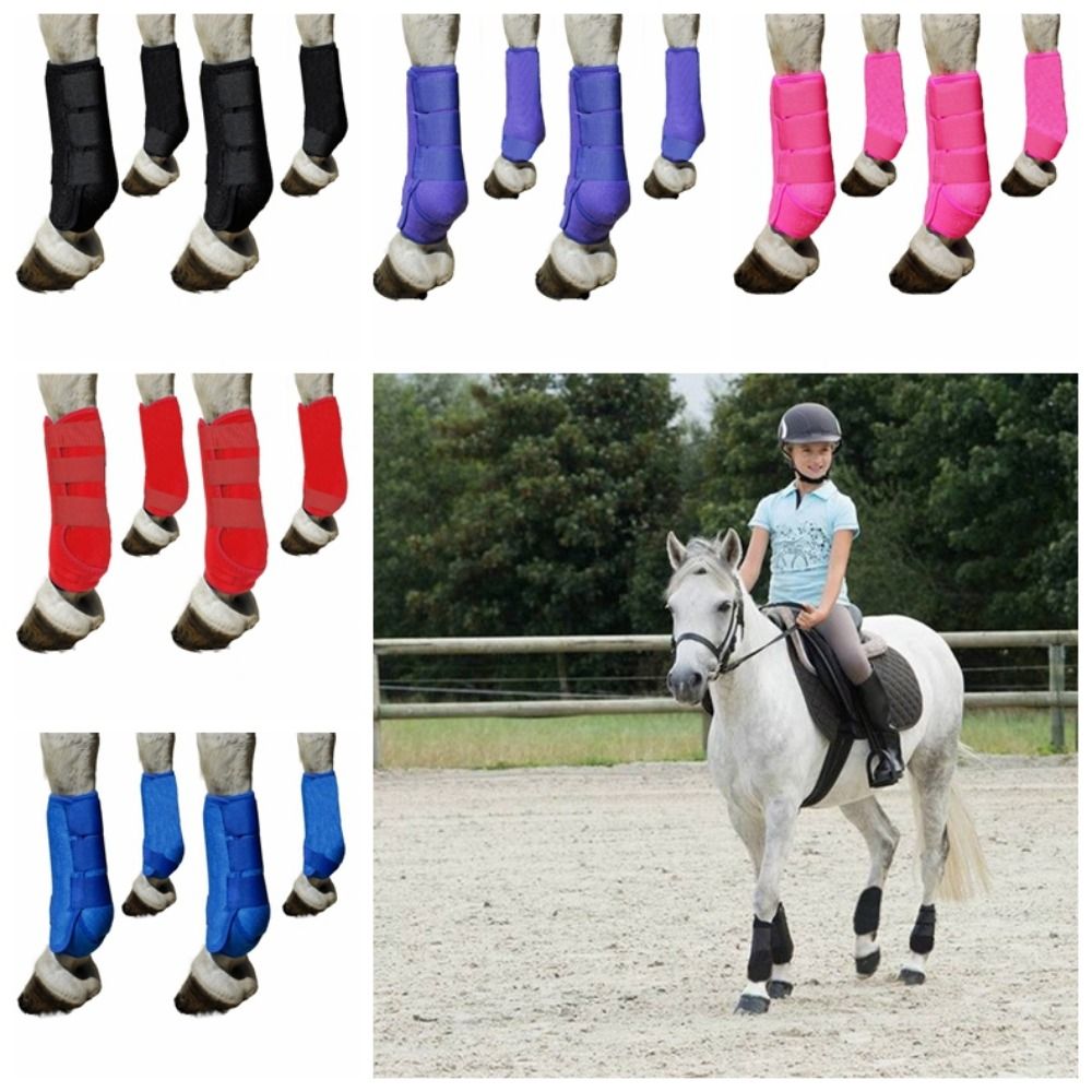 4 szt./zestaw Kolorowe ochrani – Brushing Boot Horse recenzja i cena