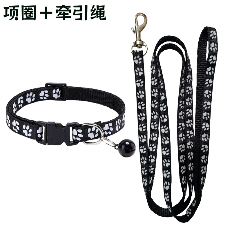 Smycz dla psa z nadrukiem łapy – Headcollar Rope Set recenzja i cena